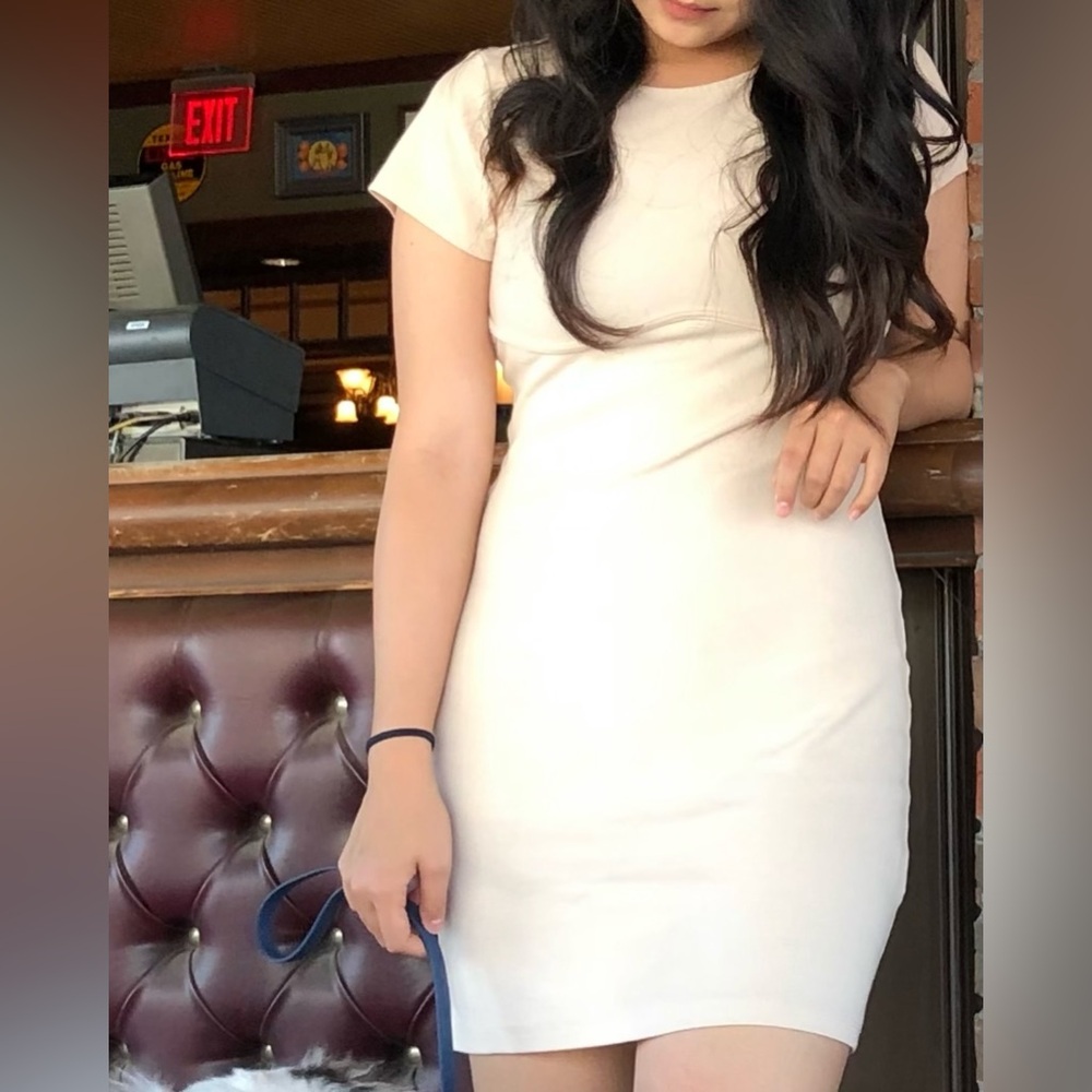 Princess Polly Elegant Cream Midi Dress